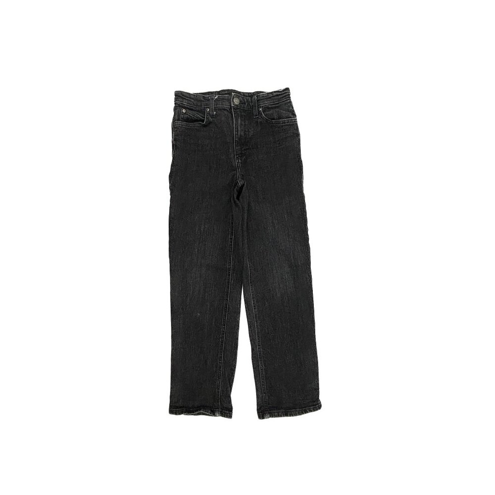 Lee Jeans Women 27 Black High Rise Straight Leg Ankle Denim 103525802